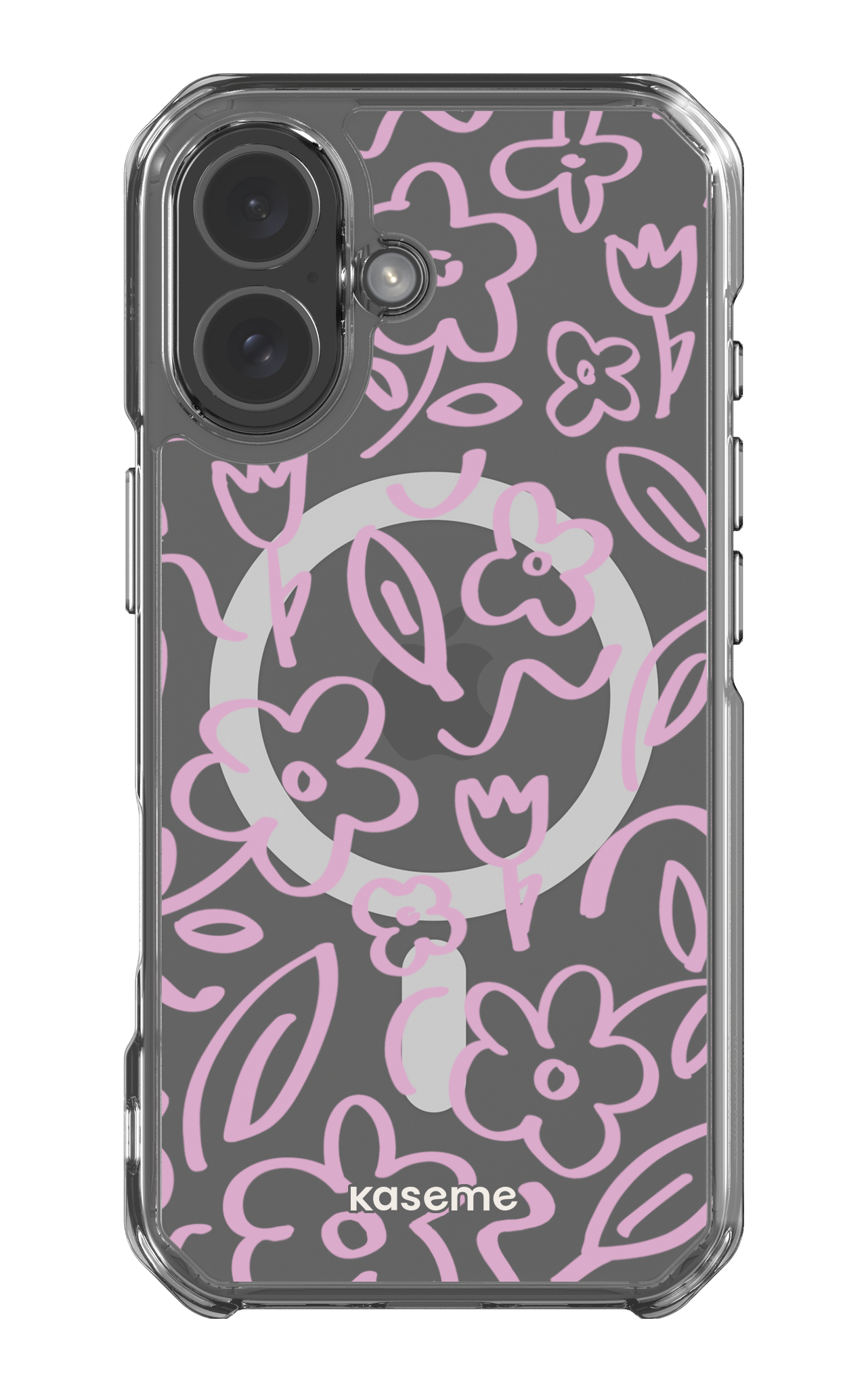 iPhone 17 Clear Case Magsafe Brooklyn pink Clear Case -