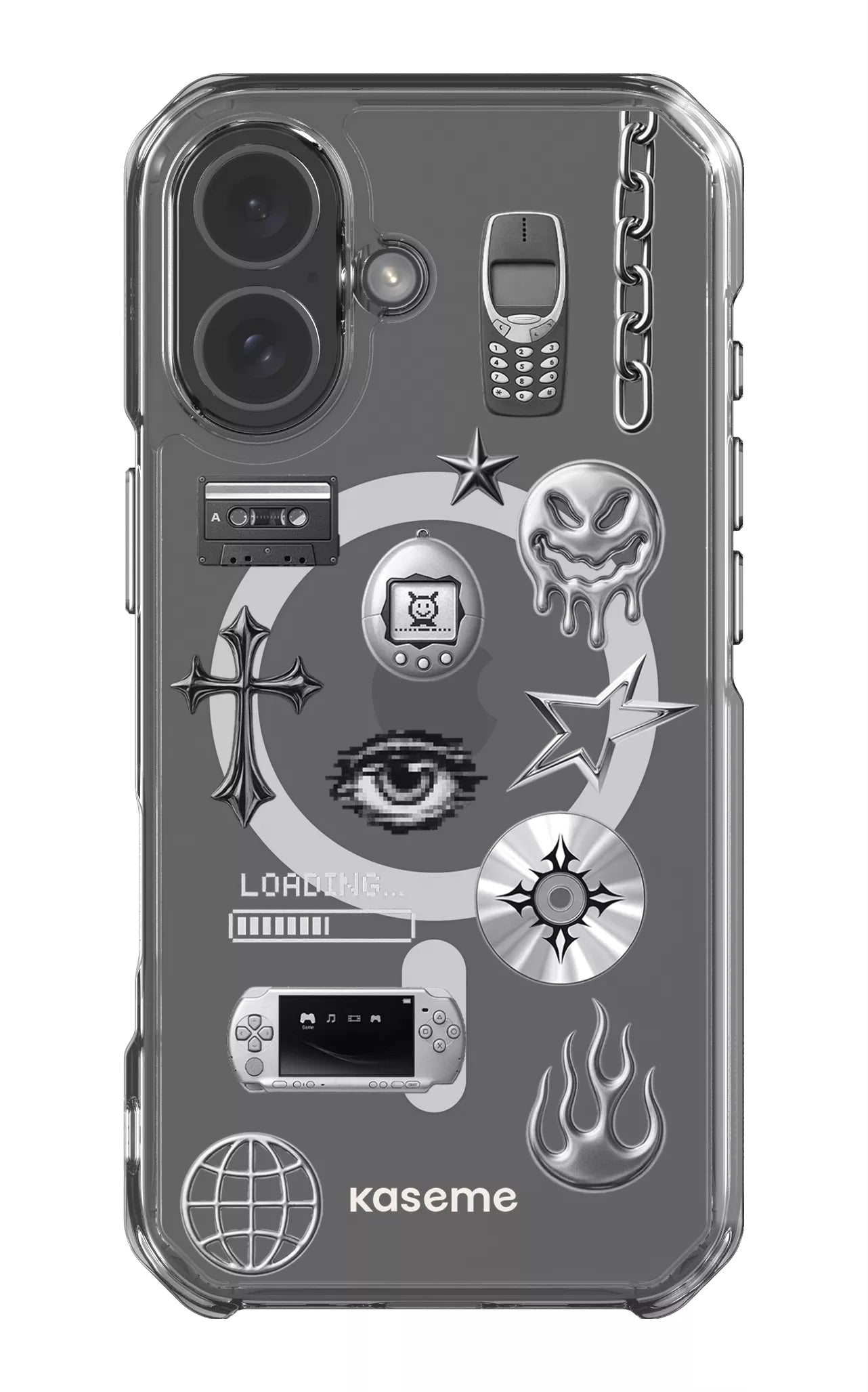 iPhone 17 Clear Case Magsafe Chrome Clear Case -