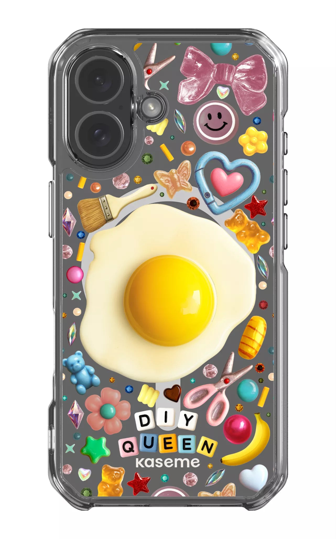 iPhone 17 Clear Case Magsafe DIY Queen Clear Case by Marianne Plaisance -