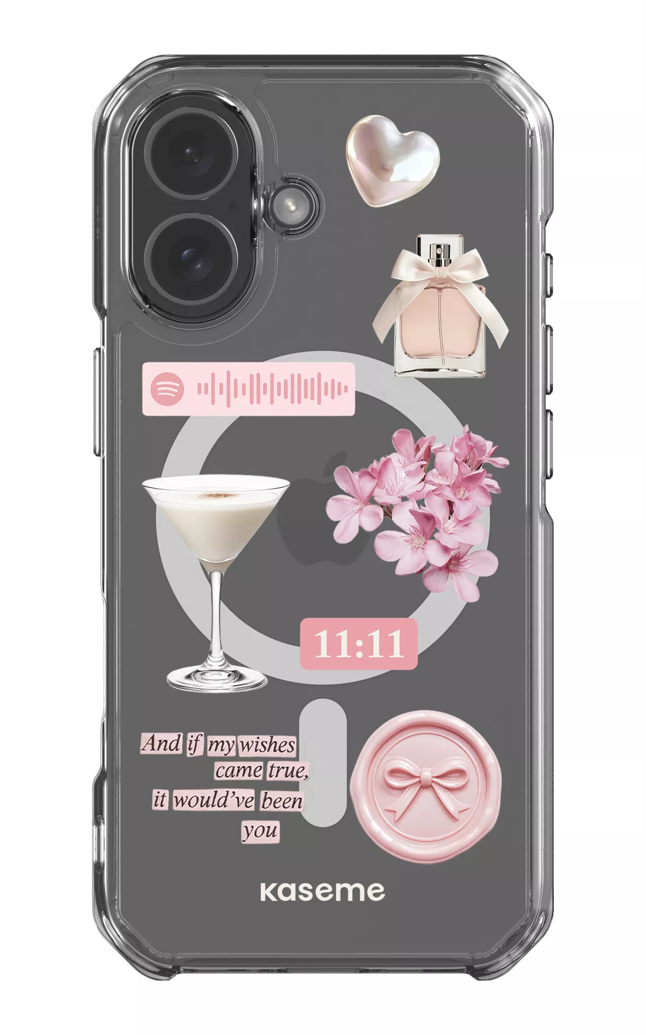 iPhone 17 Clear Case Magsafe Love Letters Clear Case -