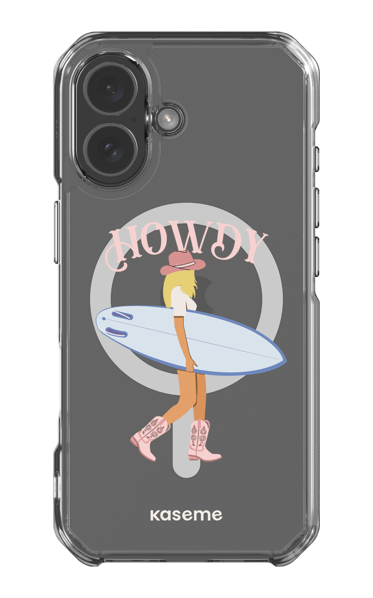 iPhone 17 Clear Case Magsafe Westsea Pink Clear Case -