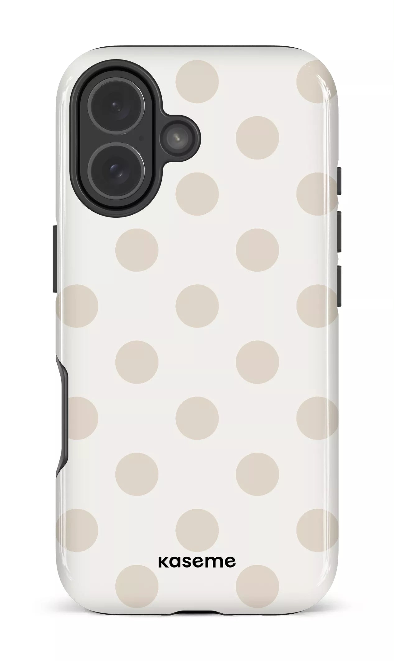 iPhone 17 Impact Case Couture Beige & White -