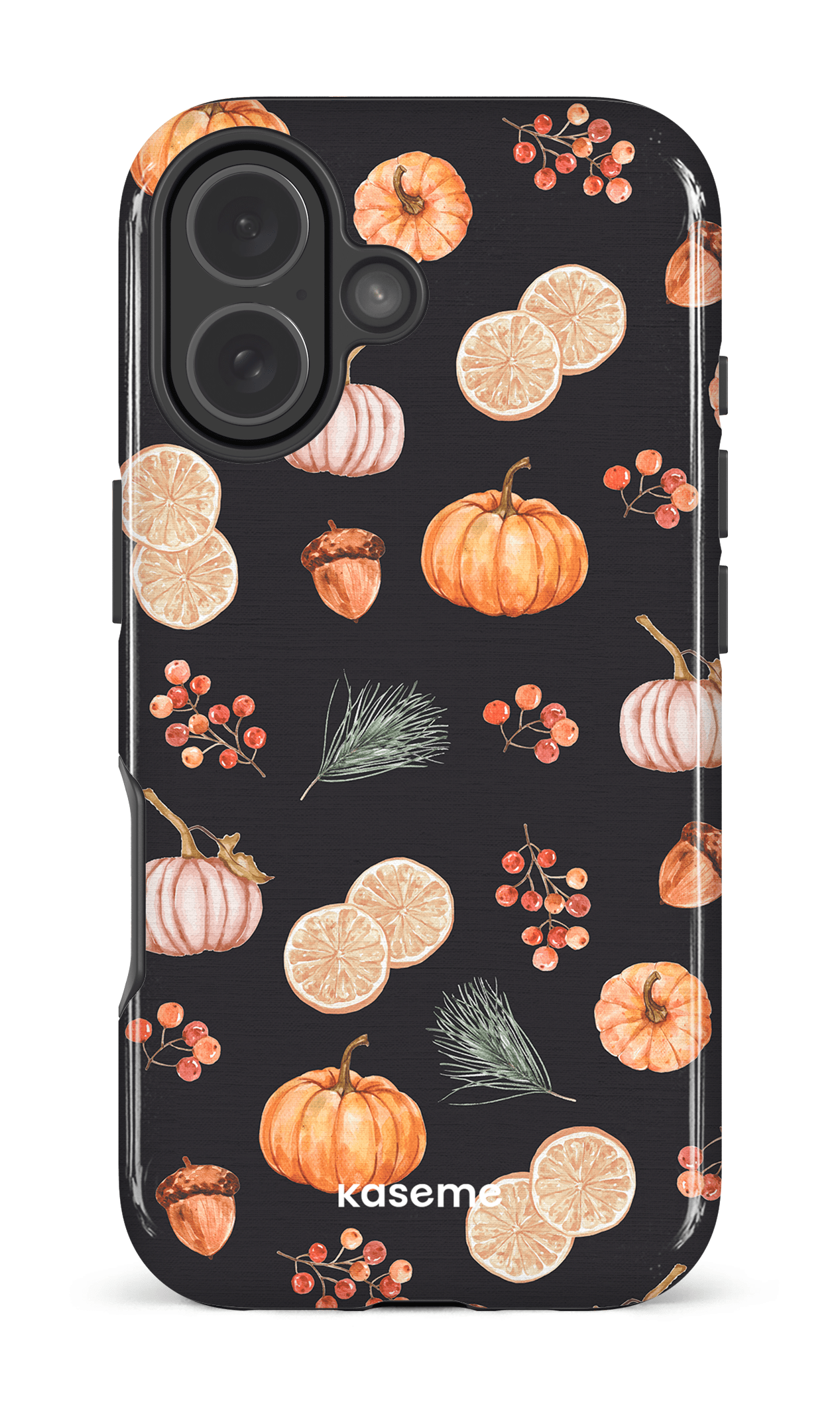 iPhone 17 Impact Case Pumpkin Garden Black -