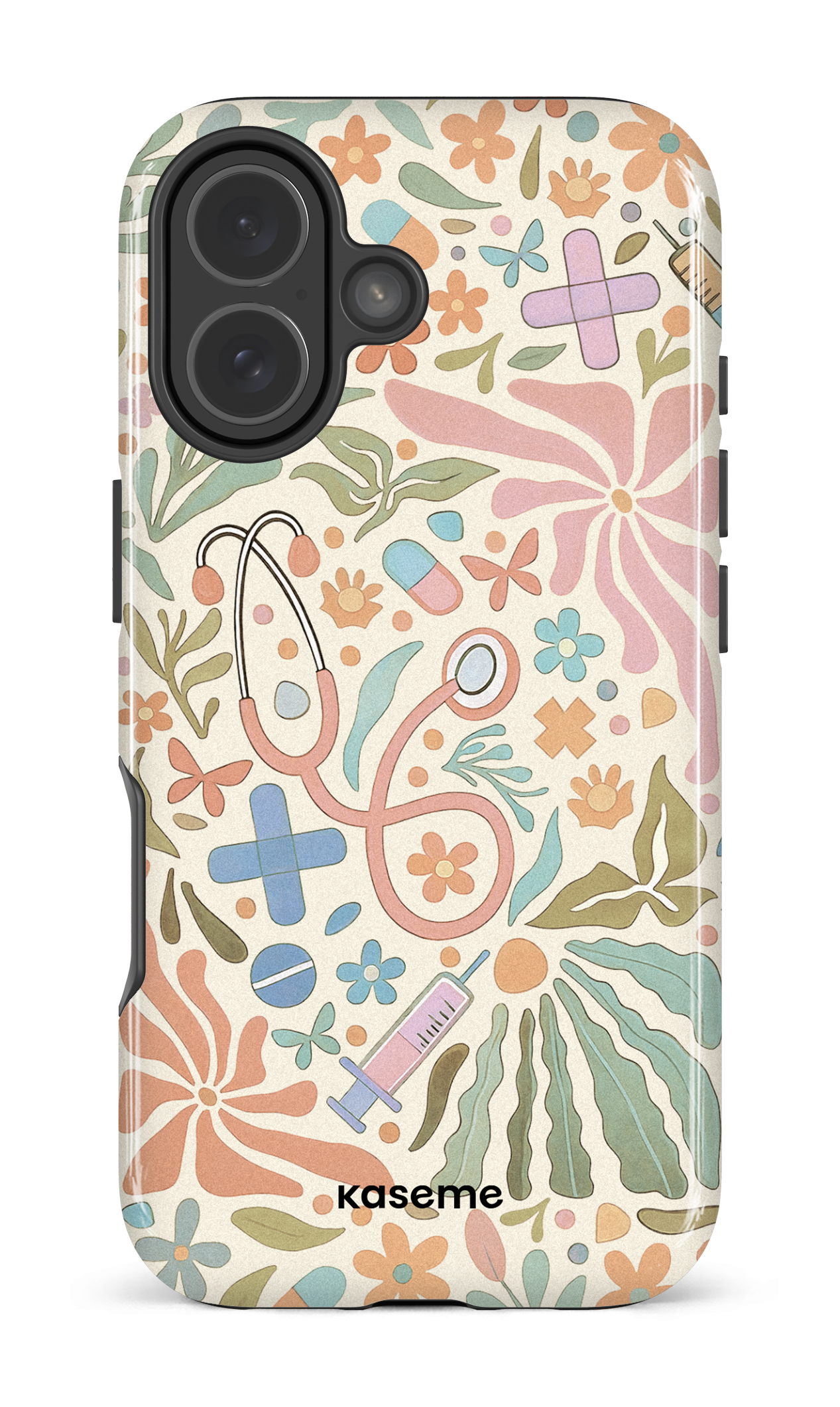 iPhone 17 Impact Case VitaBloom Beige -