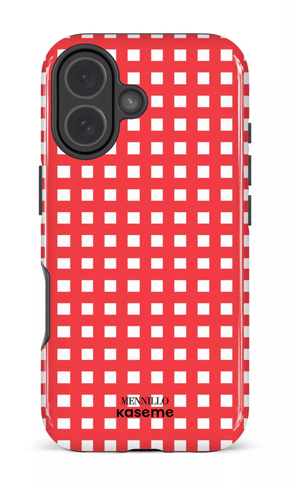 iPhone 17 MagSage - Impact Case Red Checkered by Mennillo -