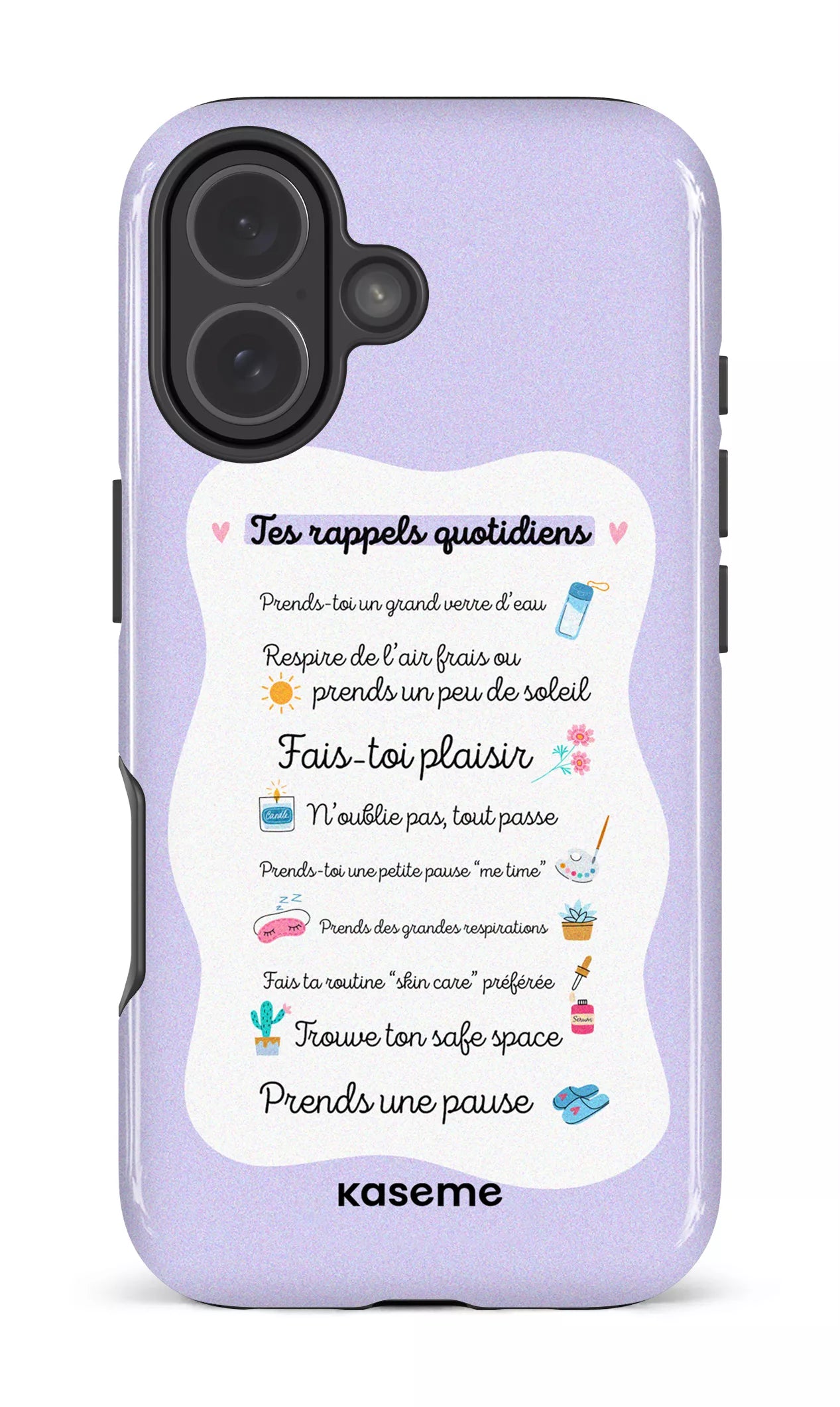 iPhone 17 MagSage - Impact Case Tes rappels quotidiens purple -