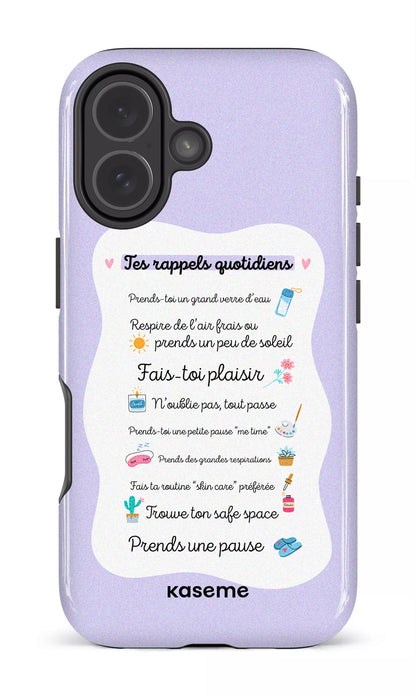 iPhone 17 MagSage - Impact Case Tes rappels quotidiens purple -