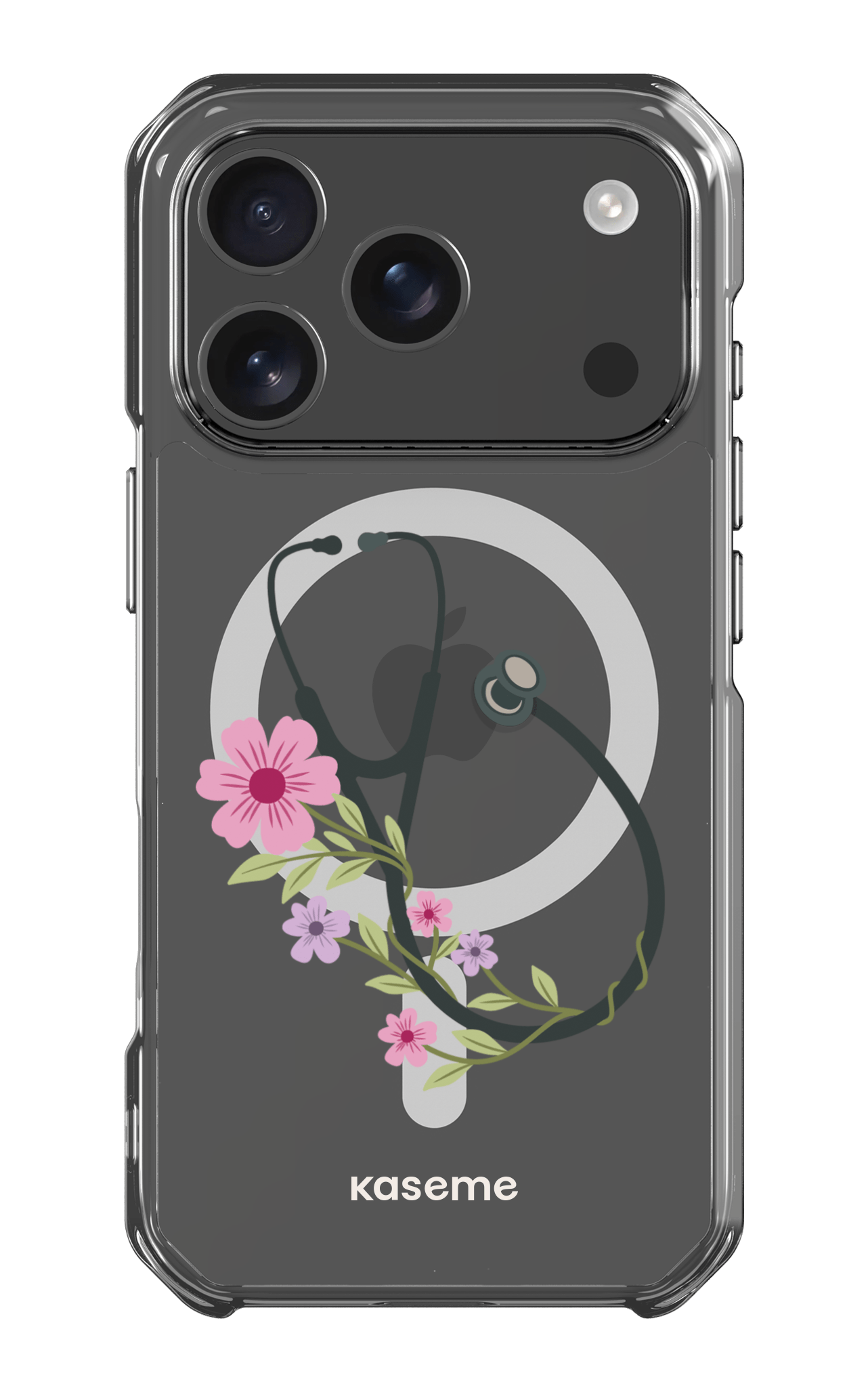 iPhone 17 Pro Clear Case Magsafe Blossom Beat Clear Case -