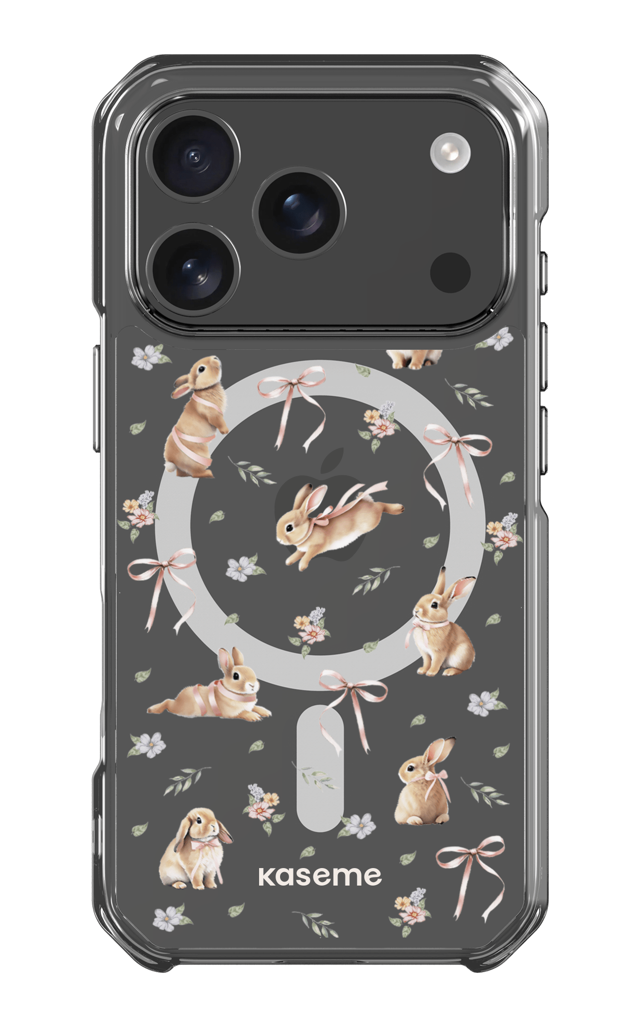 iPhone 17 Pro Clear Case Magsafe Bunny Bloom Clear Case -