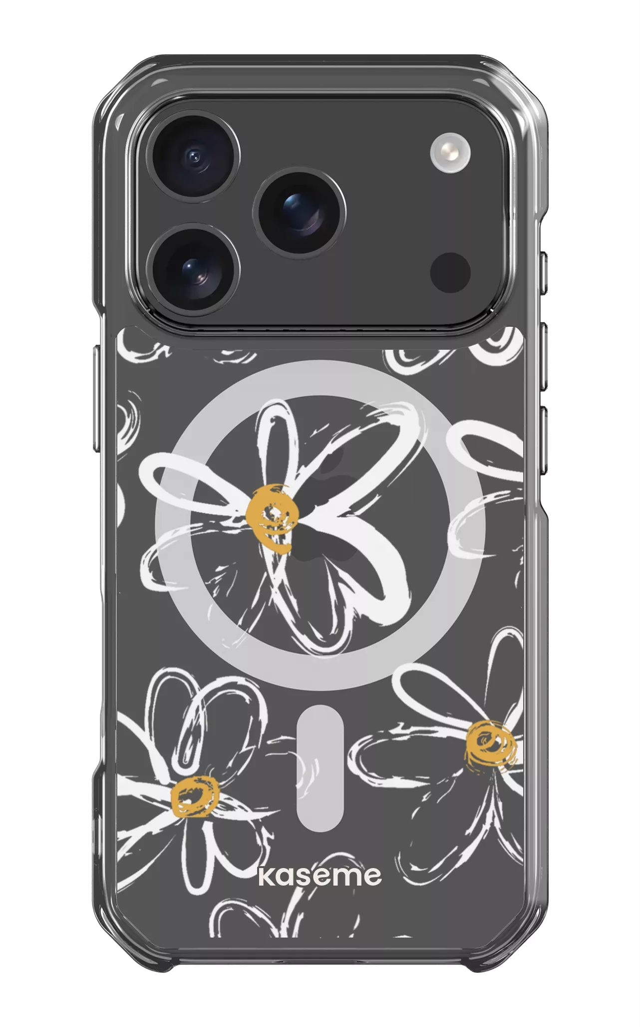 iPhone 17 Pro Clear Case Magsafe Give me flowers Clear Case -