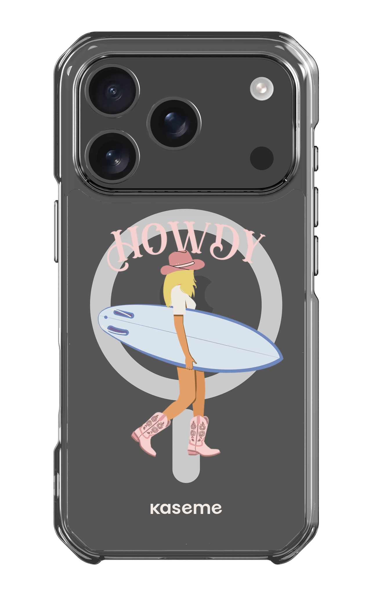 iPhone 17 Pro Clear Case Magsafe Westsea Pink Clear Case -