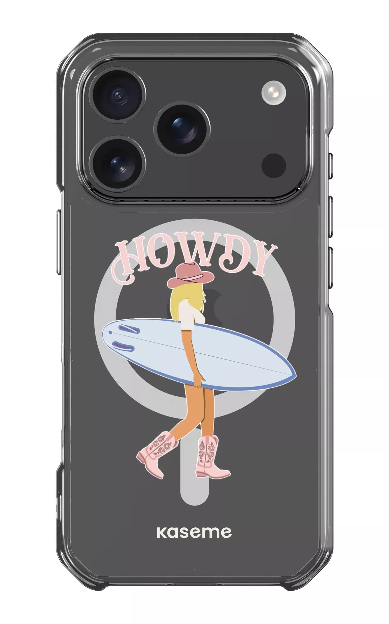 iPhone 17 Pro Clear Case Magsafe Westsea Pink Clear Case -
