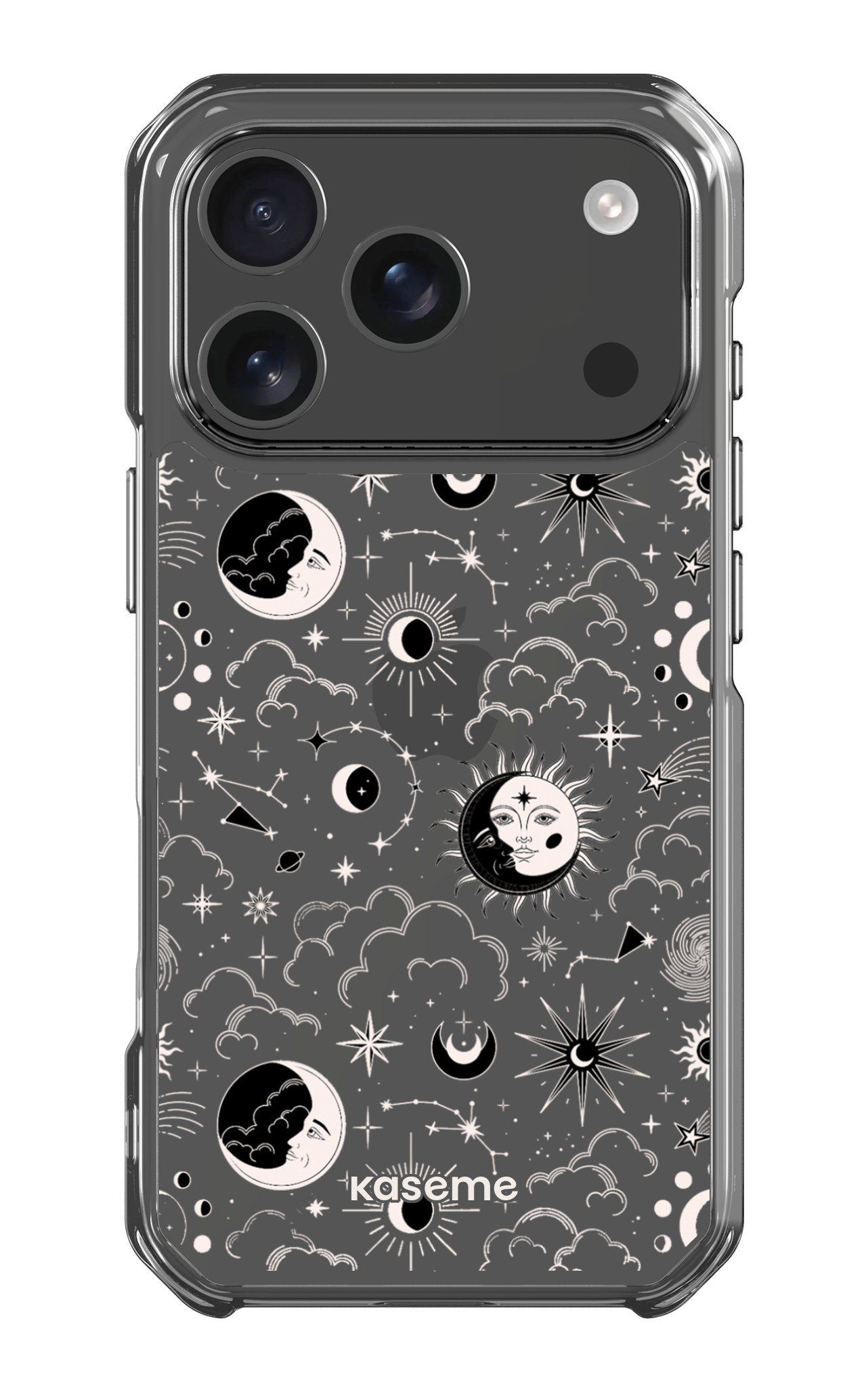 iPhone 17 Pro Clear Case Milky Way Black Clear Case -