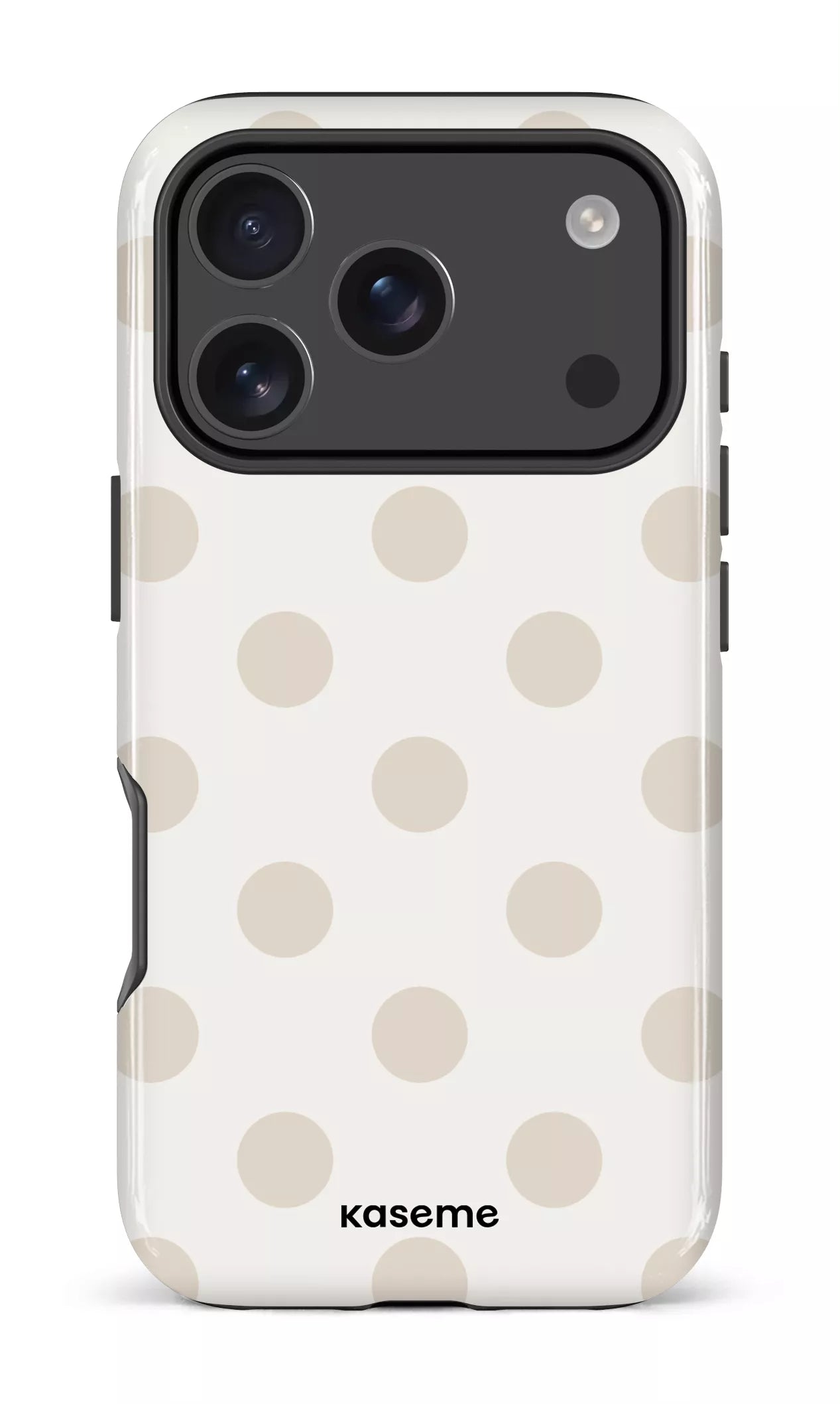 iPhone 17 Pro Impact Case Couture Beige & White -