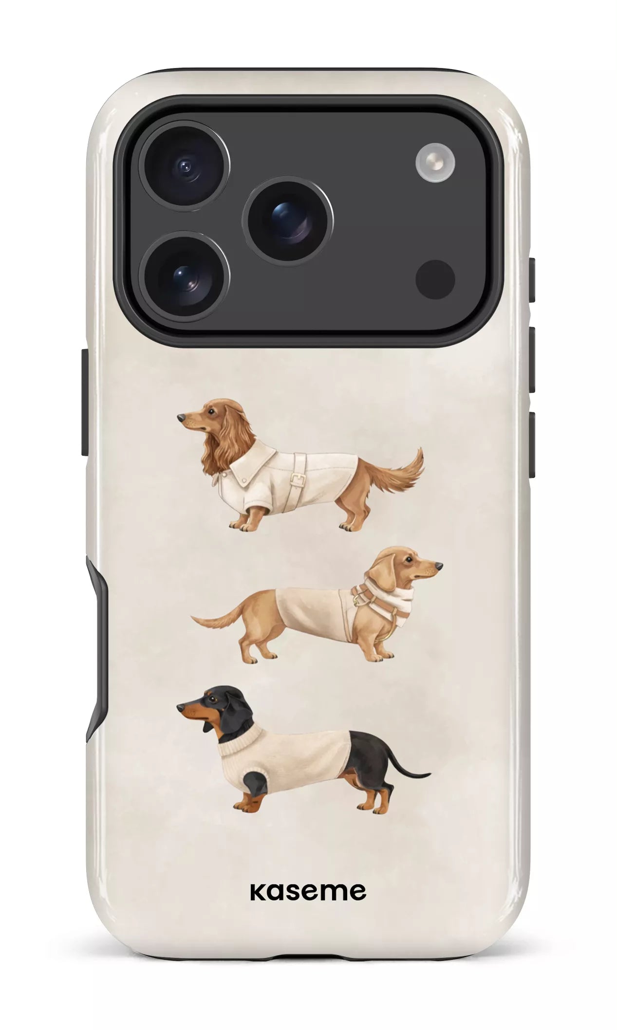 iPhone 17 Pro Impact Case Doxies Club Beige -