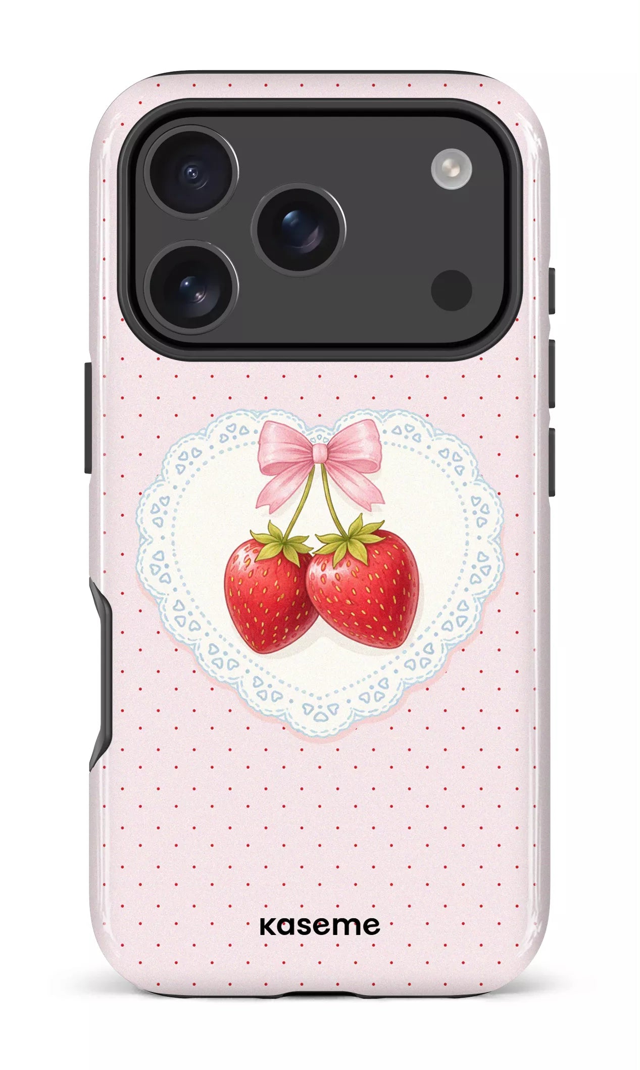 iPhone 17 Pro Impact Case Fresa Lace Pink -