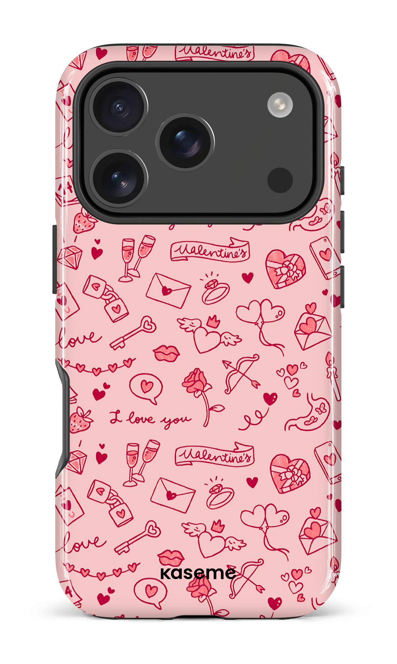 iPhone 17 Pro Impact Case My Valentine pink -