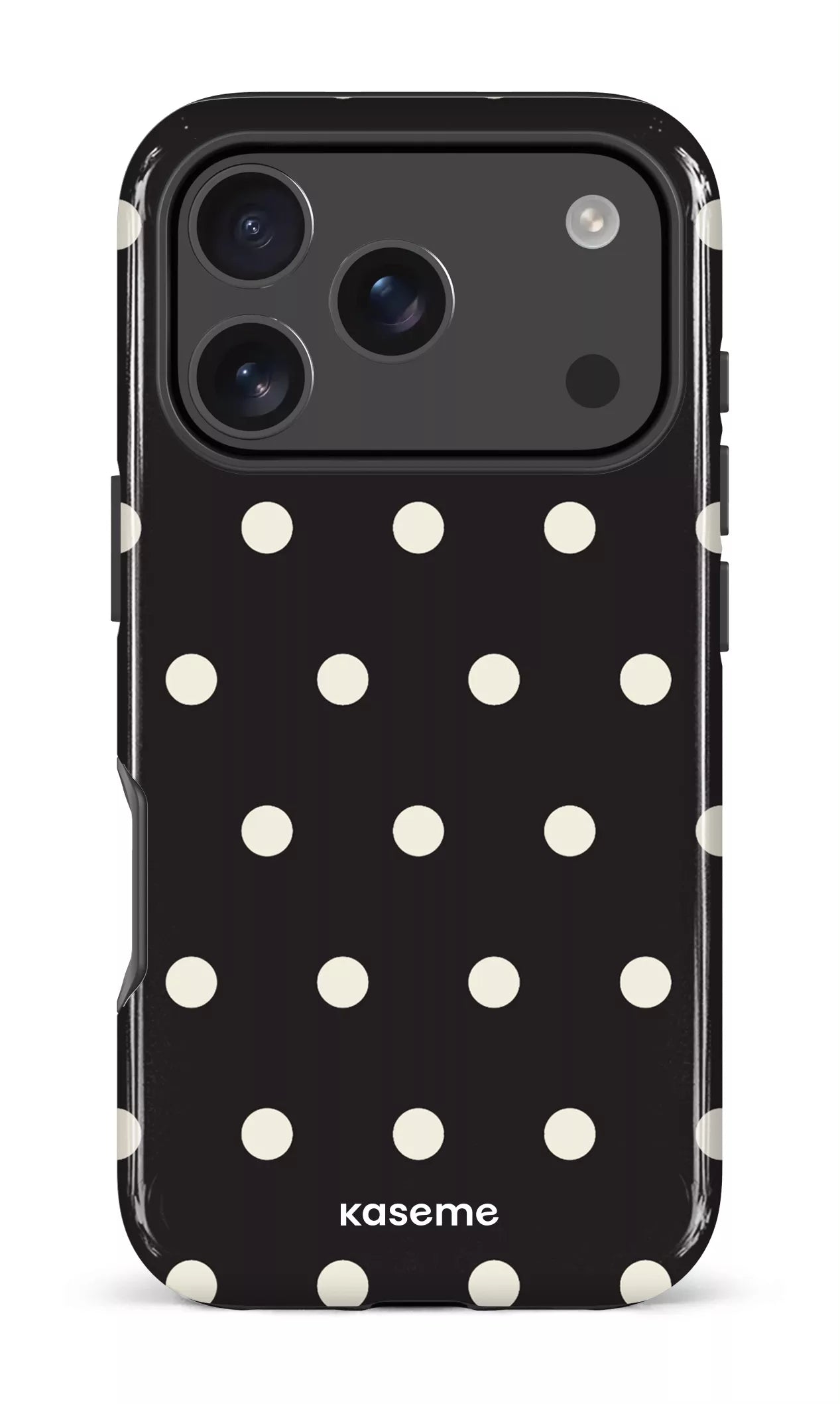 iPhone 17 Pro Impact Case Polka Black -