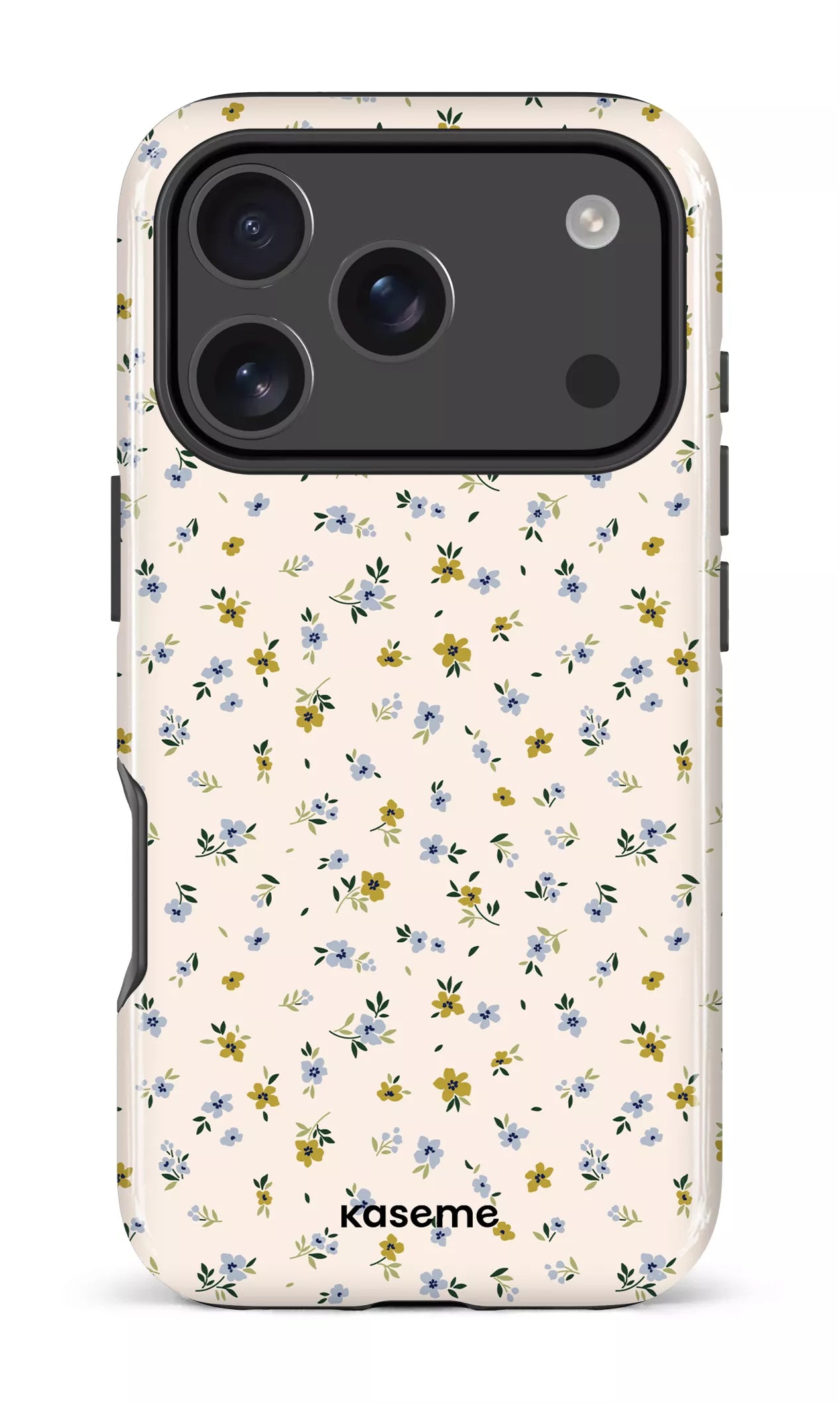 iPhone 17 Pro Impact Case Porcelain Blossom Blue -