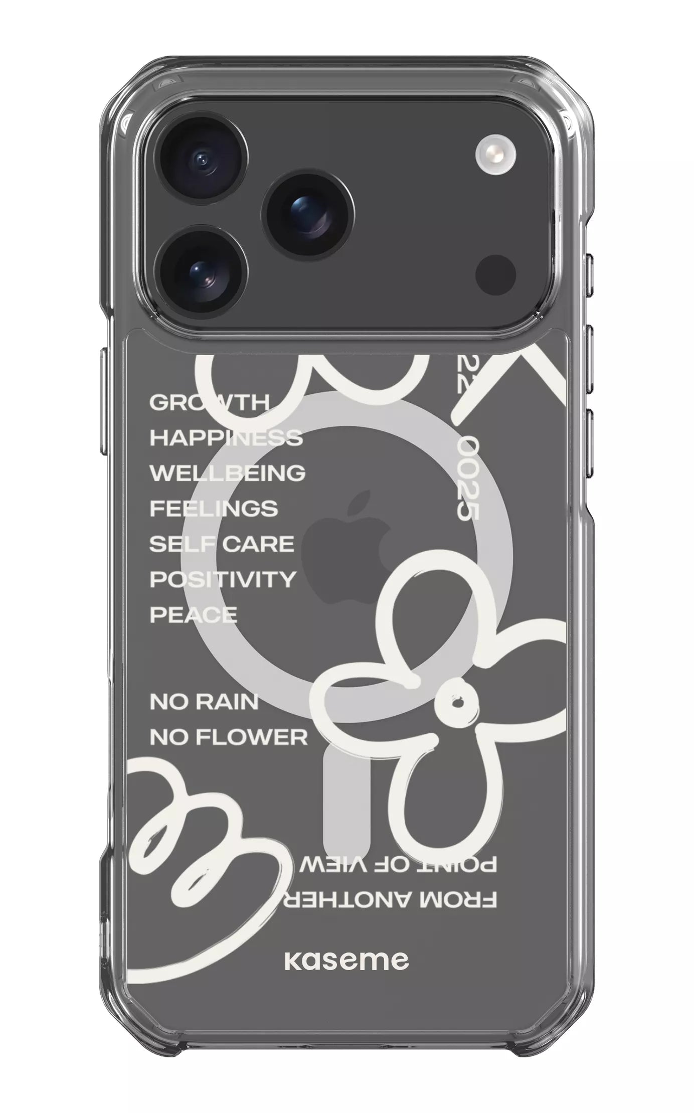 iPhone 17 Pro Max Clear Case Magsafe Feelings white Clear Case -