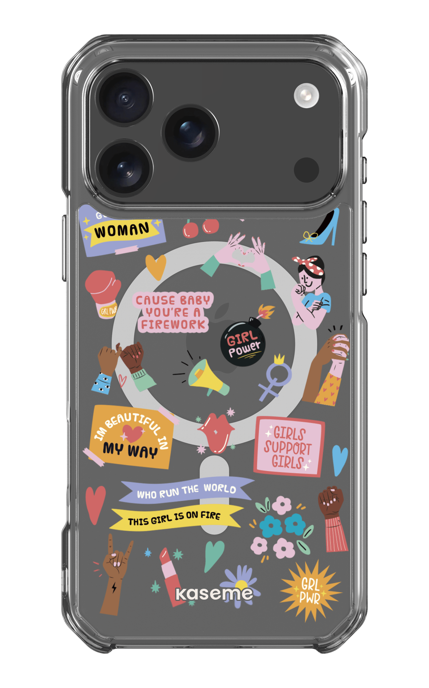 iPhone 17 Pro Max Clear Case Magsafe Girl Boss Clear Case -