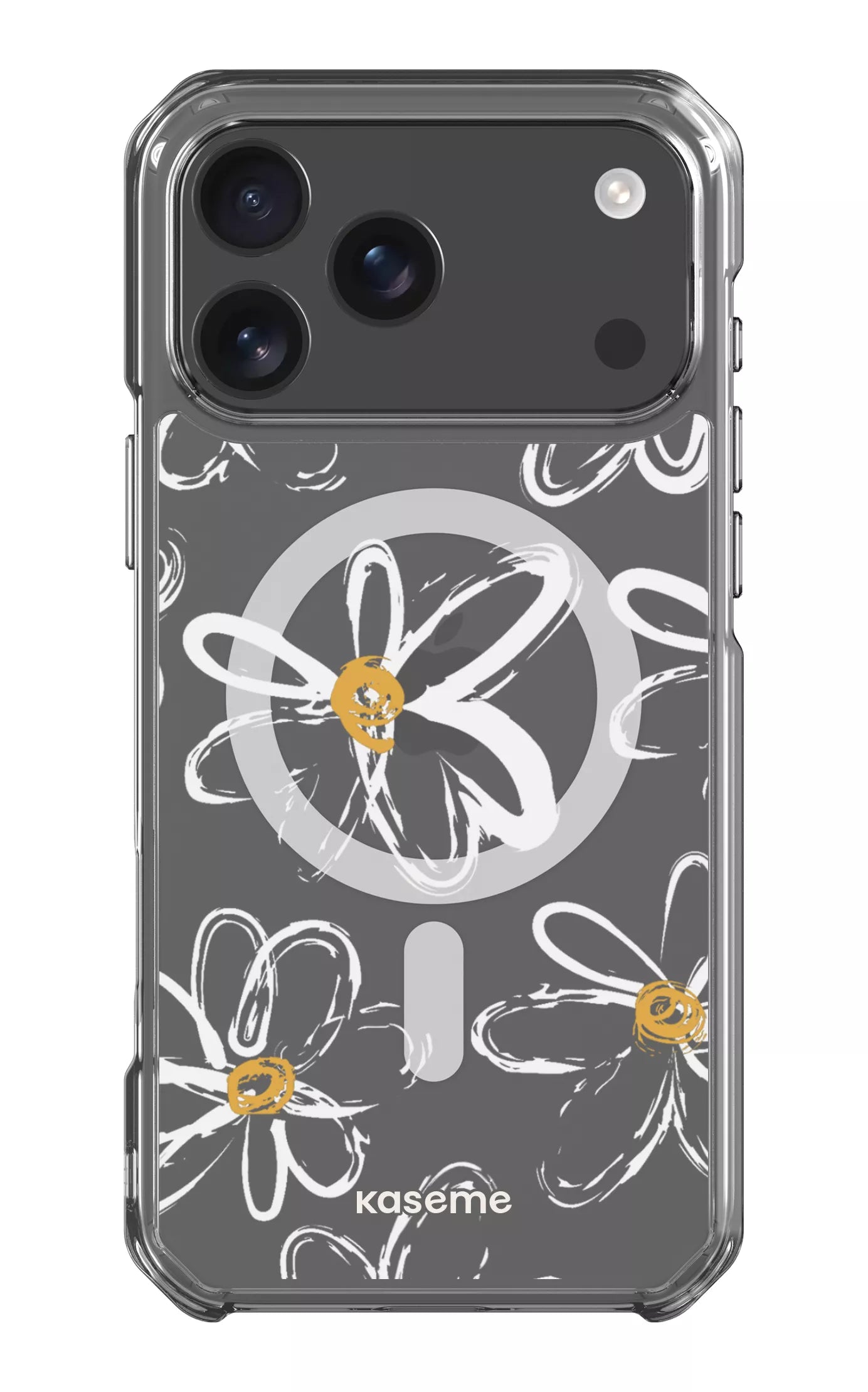 iPhone 17 Pro Max Clear Case Magsafe Give me flowers Clear Case -
