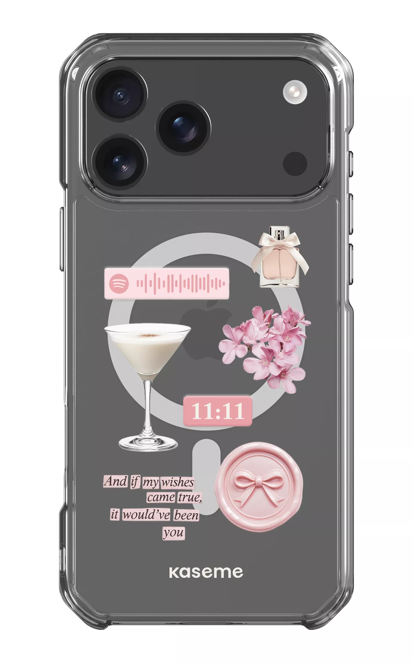 iPhone 17 Pro Max Clear Case Magsafe Love Letters Clear Case -