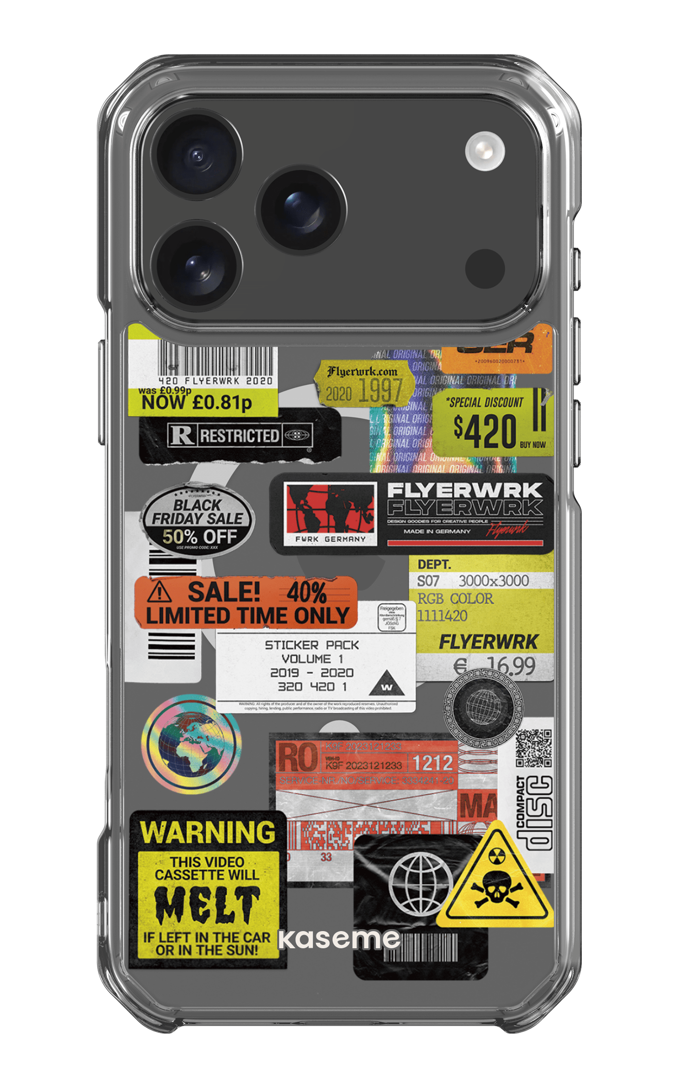 iPhone 17 Pro Max Clear Case Magsafe Melt Clear Case -