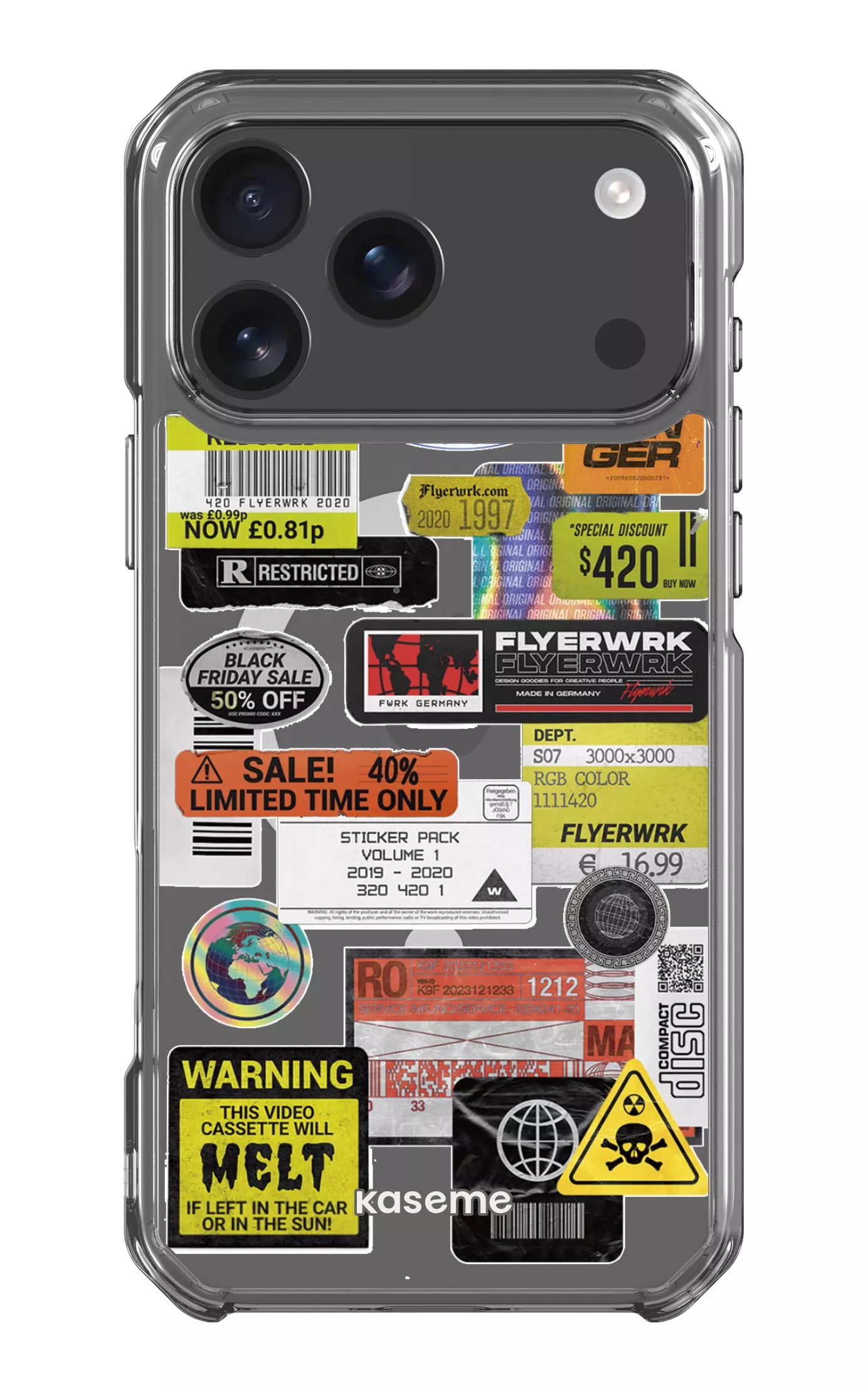 iPhone 17 Pro Max Clear Case Magsafe Melt Clear Case -