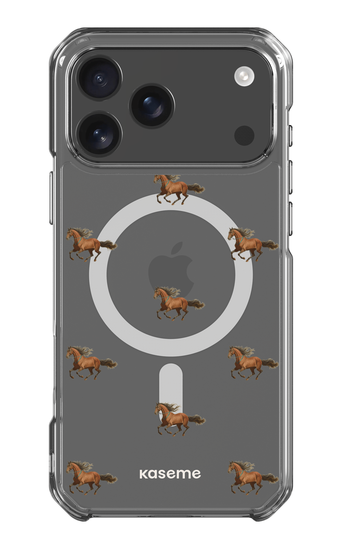 iPhone 17 Pro Max Clear Case Magsafe Saddle Clear Case -