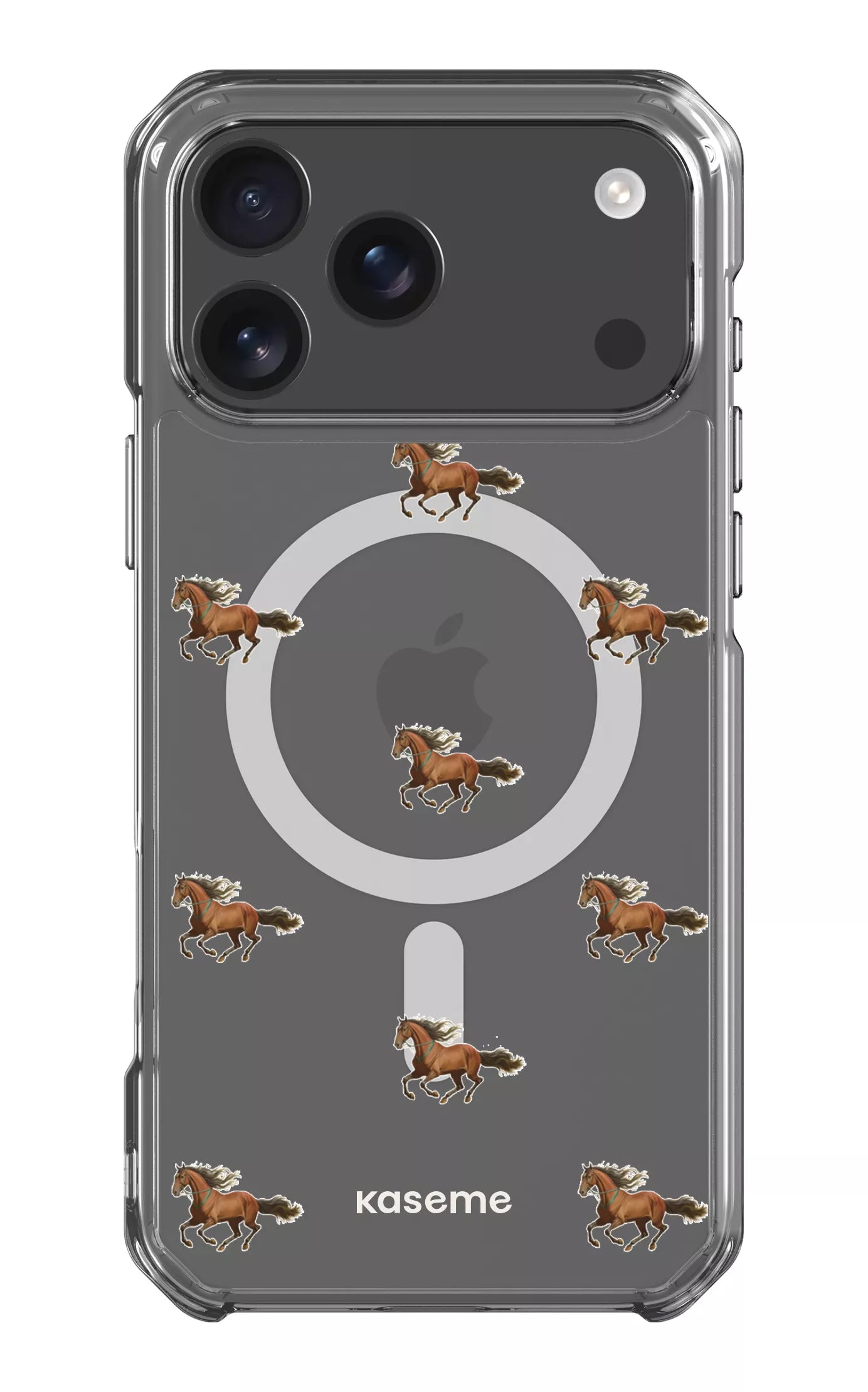 iPhone 17 Pro Max Clear Case Magsafe Saddle Clear Case -