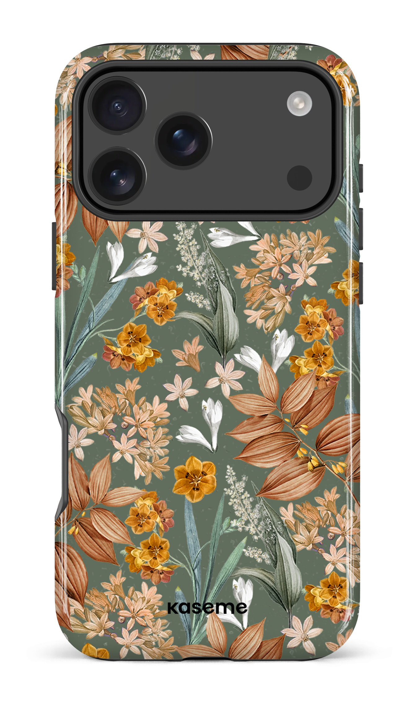 iPhone 17 Pro Max Impact Case Autumn Leaves Green -