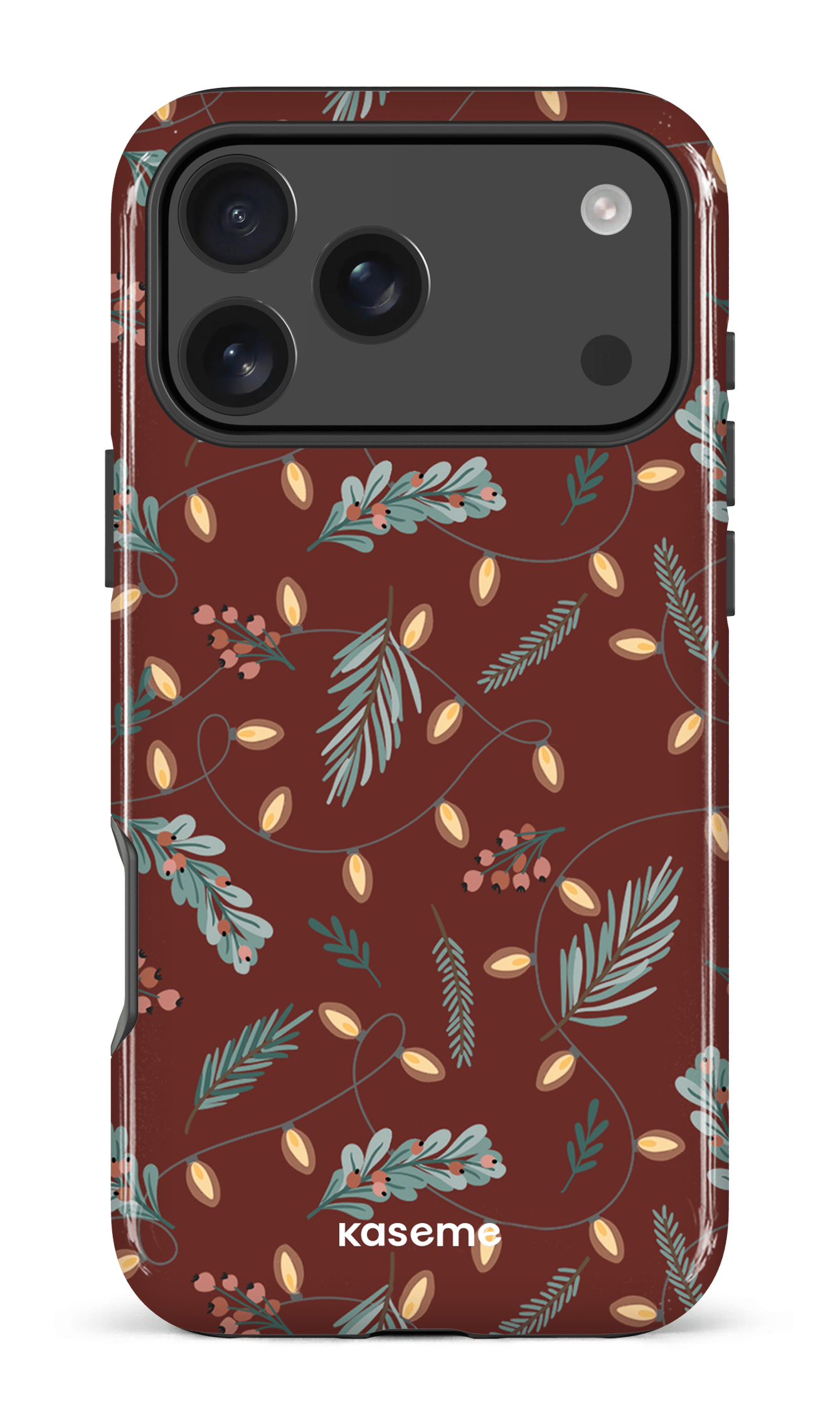 iPhone 17 Pro Max Impact Case Cozy winter night red -