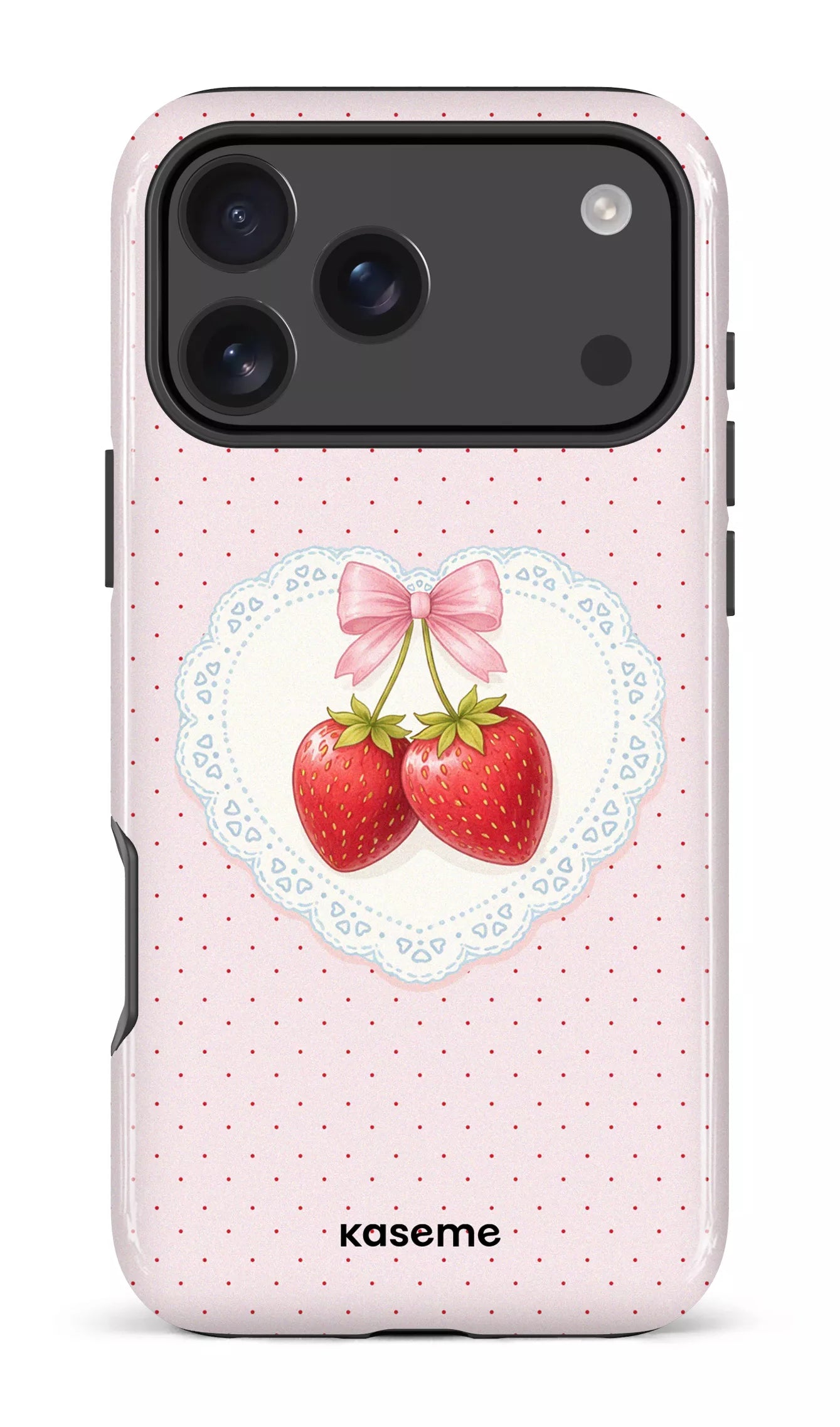 iPhone 17 Pro Max Impact Case Fresa Lace Pink -