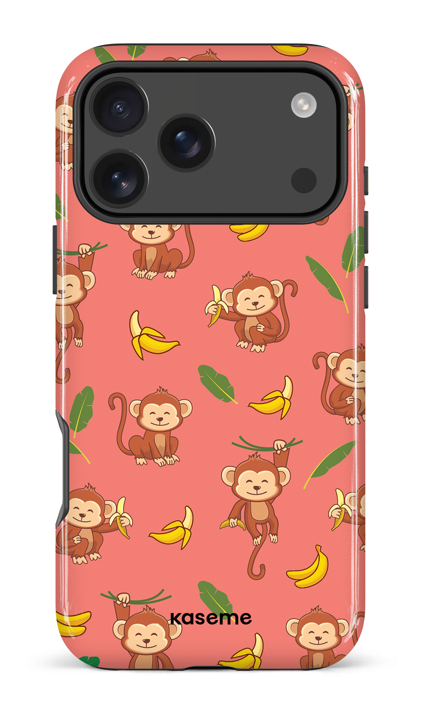 iPhone 17 Pro Max Impact Case Happy Monkey red -