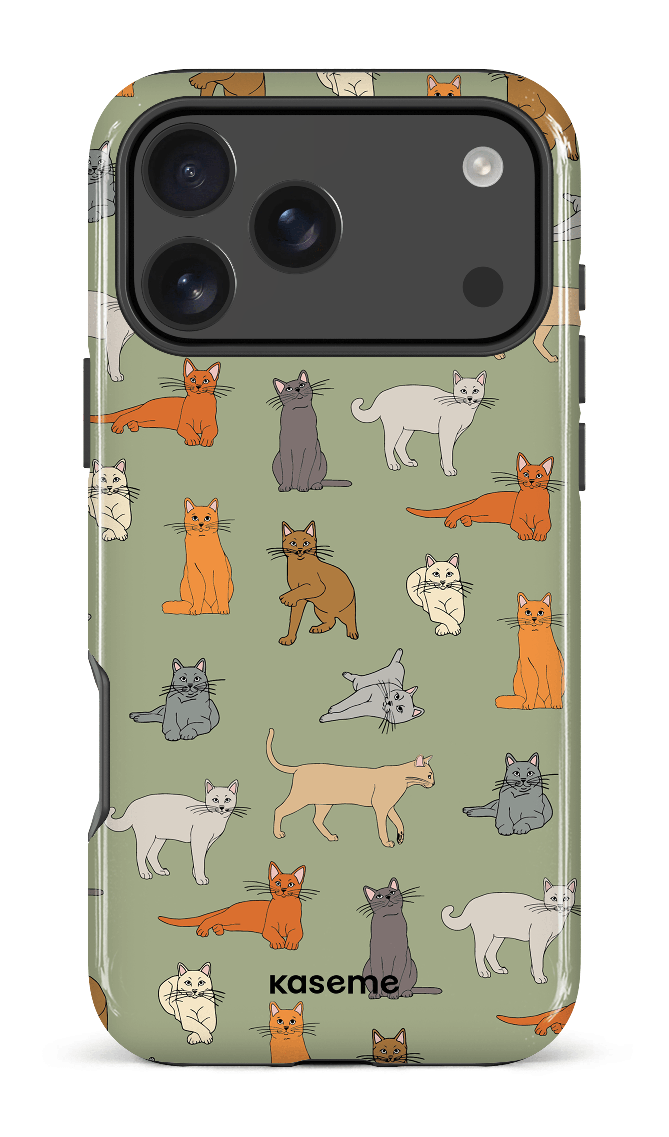 iPhone 17 Pro Max Impact Case Kitty green -