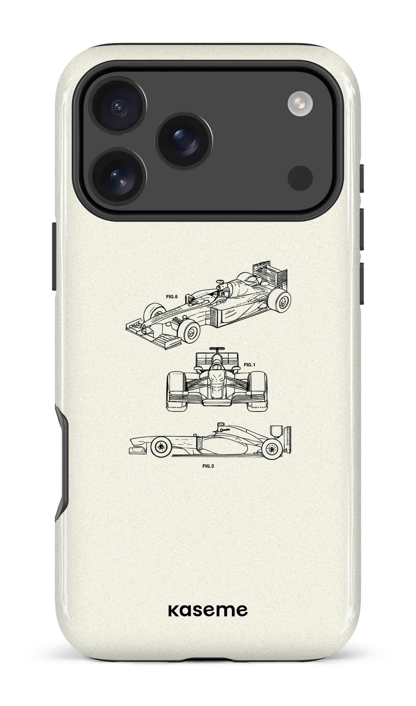 iPhone 17 Pro Max Impact Case Sport Car White -