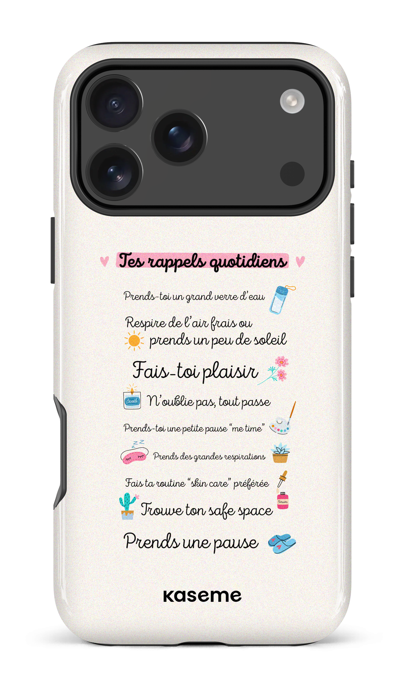 iPhone 17 Pro Max Impact Case Tes rappels quotidiens -