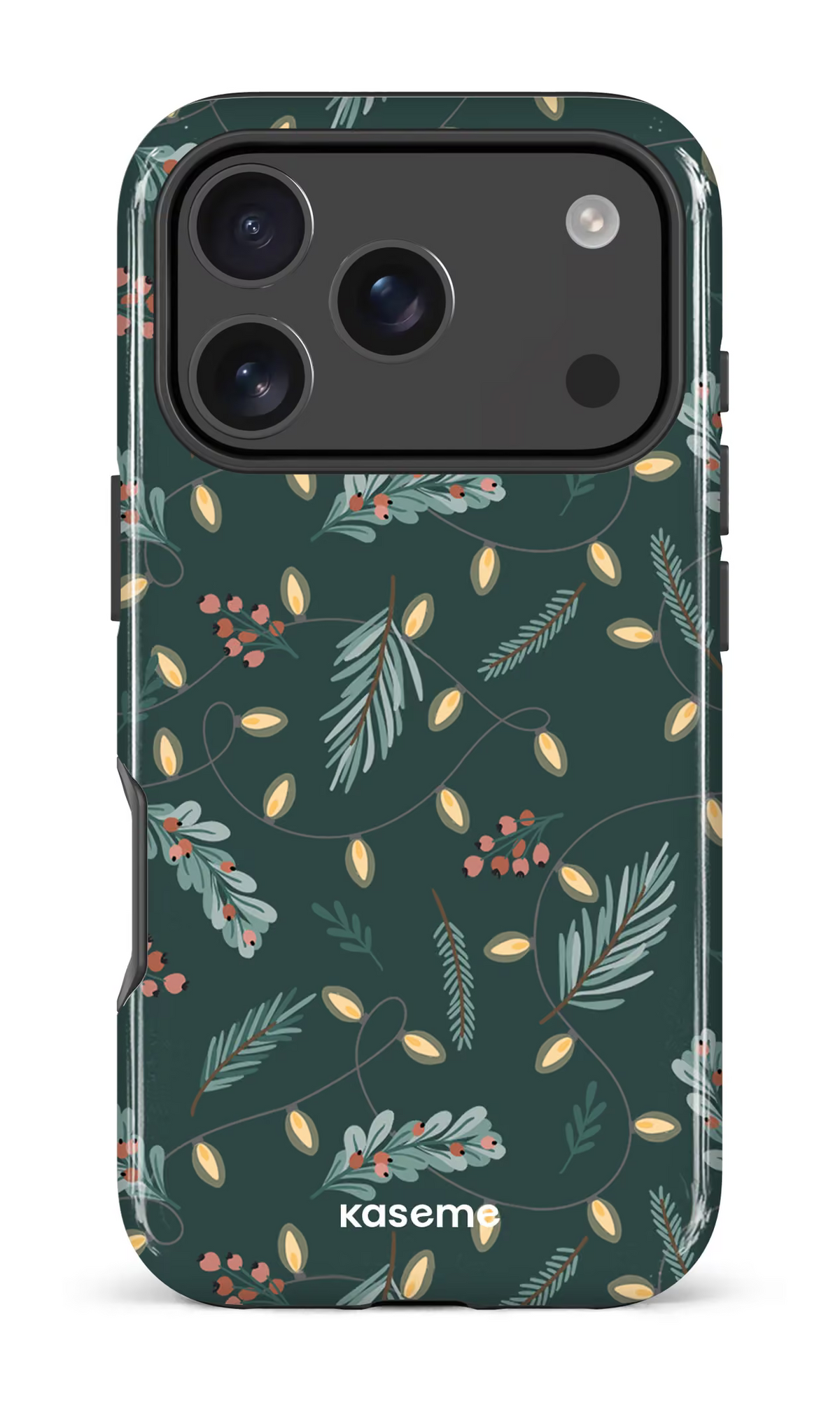 iPhone 18 Pro Impact Case Cozy winter night green -