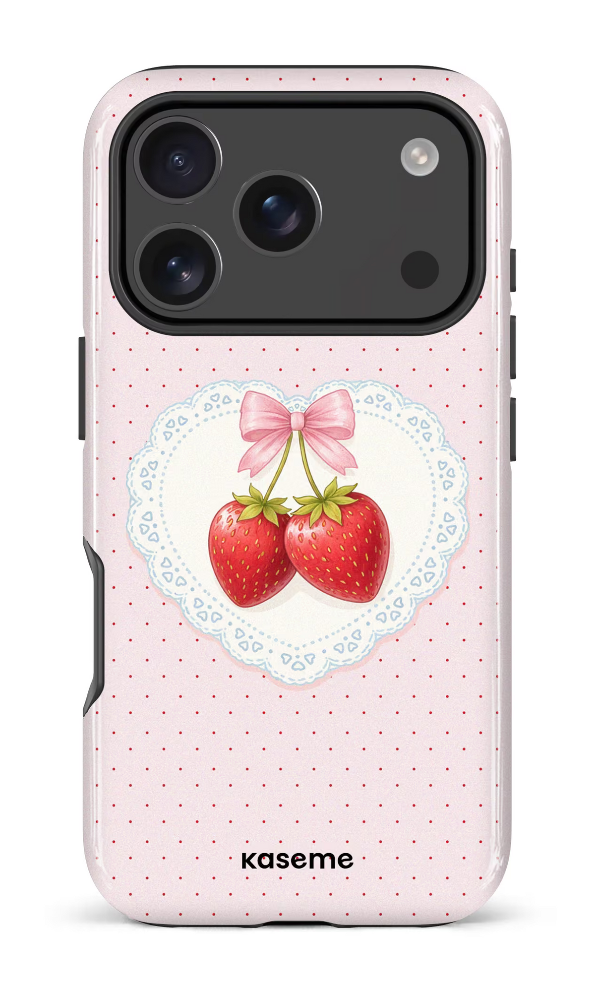 iPhone 18 Pro Impact Case Fresa Lace Pink -