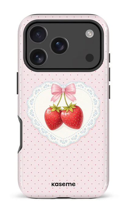 iPhone 18 Pro Impact Case Fresa Lace Pink -