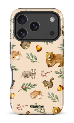 iPhone 18 Pro Impact Case Furry Forest Beige -