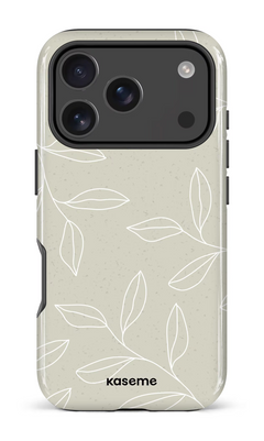 iPhone 18 Pro Impact Case Gloomy Beige and White -