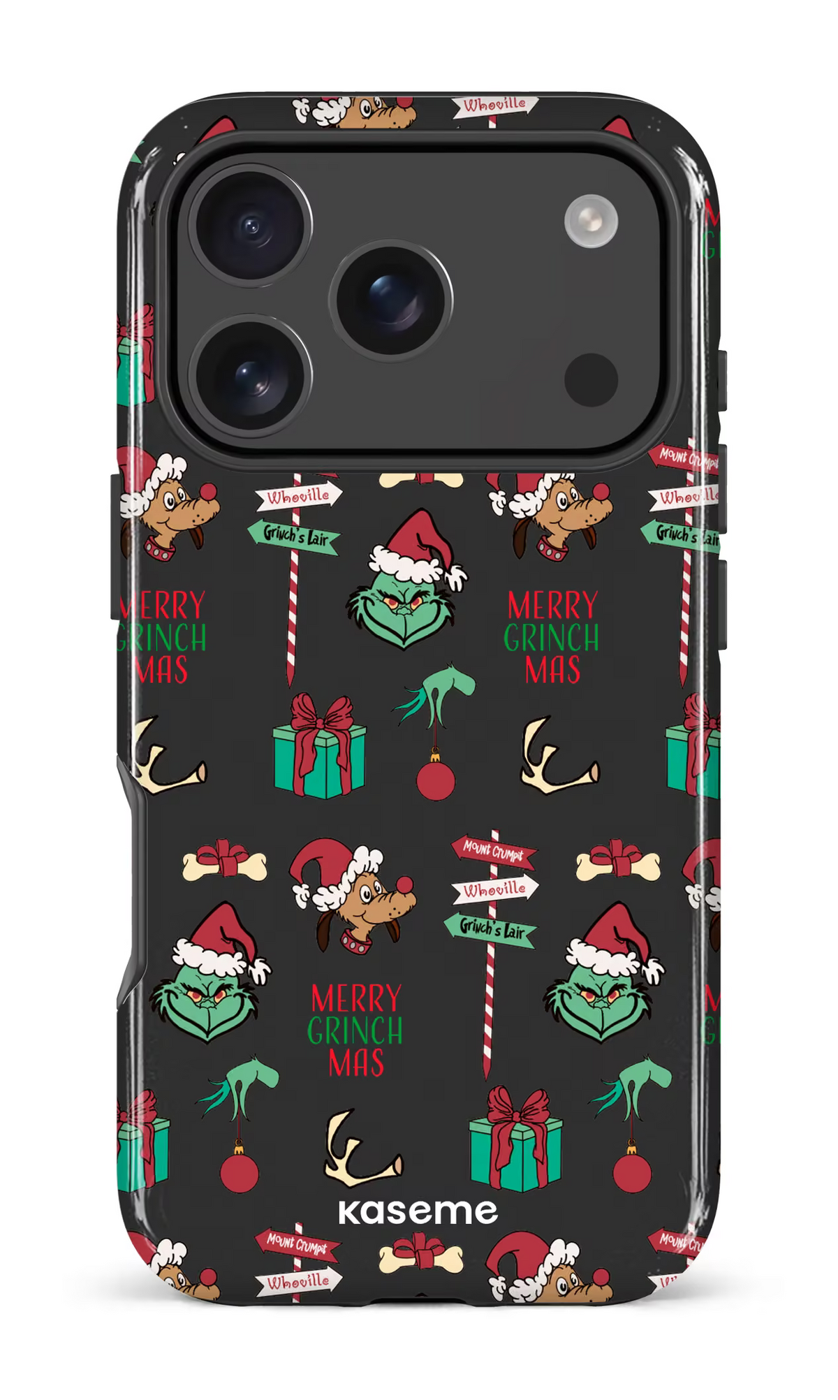 iPhone 18 Pro Impact Case Grinchmas black -