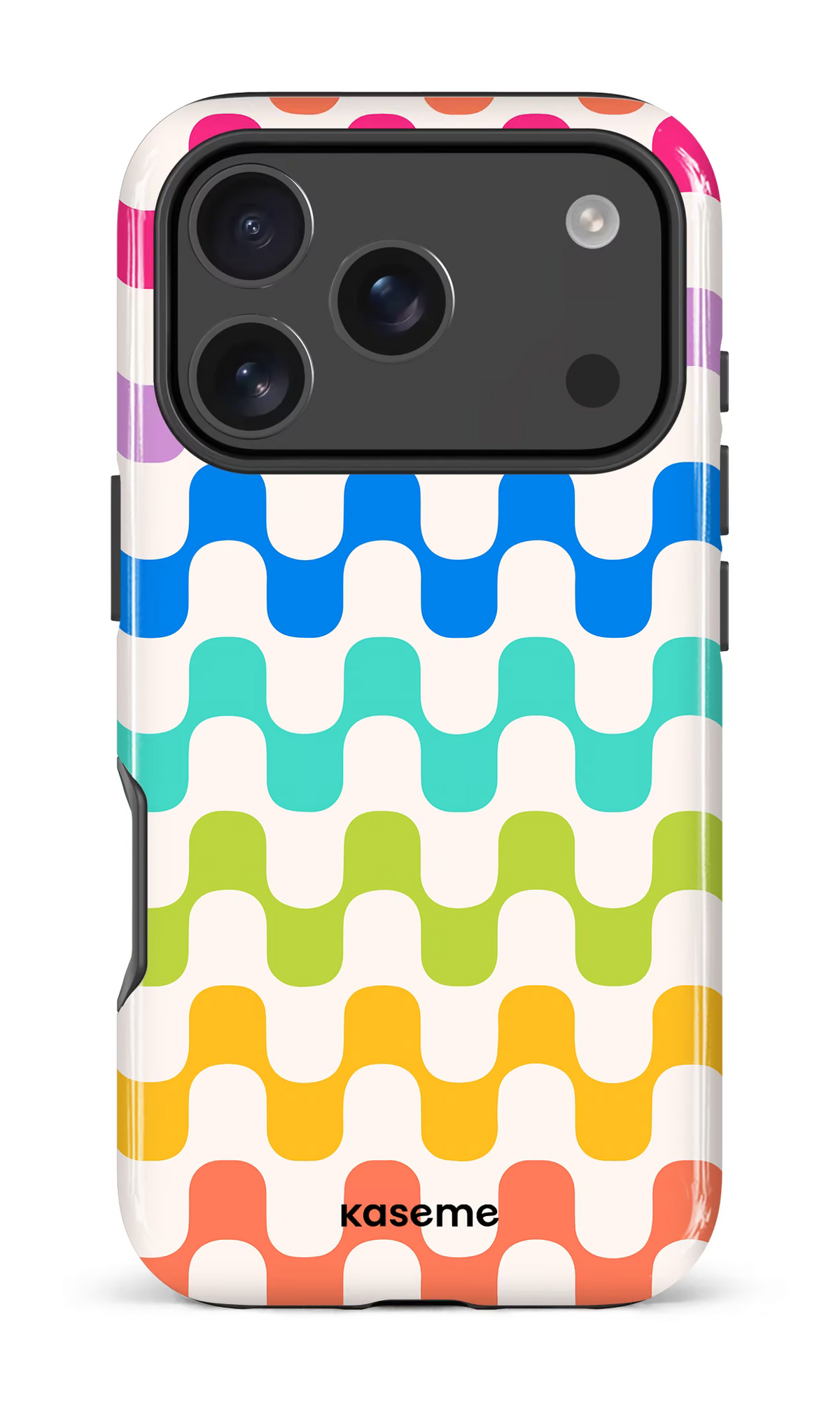 iPhone 18 Pro Impact Case Hippy Rainbow -