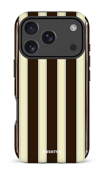iPhone 18 Pro Impact Case La Linea Mocha by Marina Bastarache -