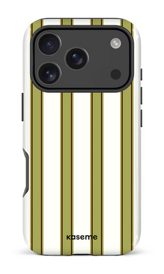 iPhone 18 Pro Impact Case La Linea Olive by Marina Bastarache -