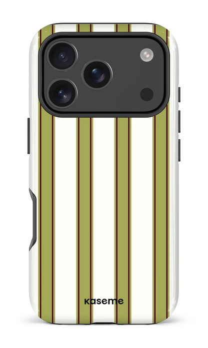 iPhone 18 Pro Impact Case La Linea Olive by Marina Bastarache -