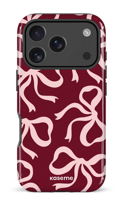 iPhone 18 Pro Impact Case Lace Burgundy & Pink -