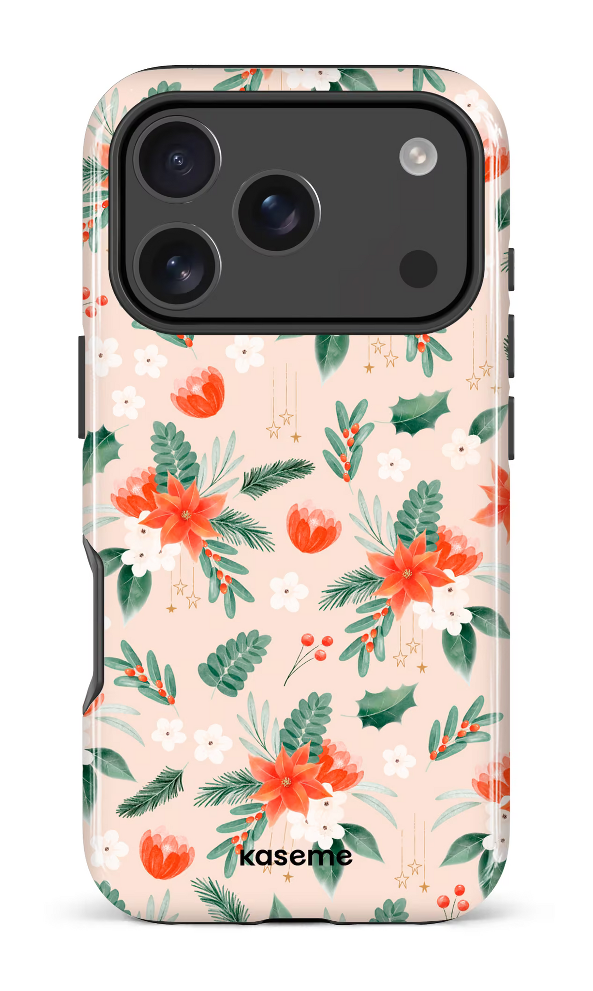 iPhone 18 Pro Impact Case Poinsettia Beige -
